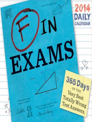 cover image of F in Exams 2014 Daily Calendar